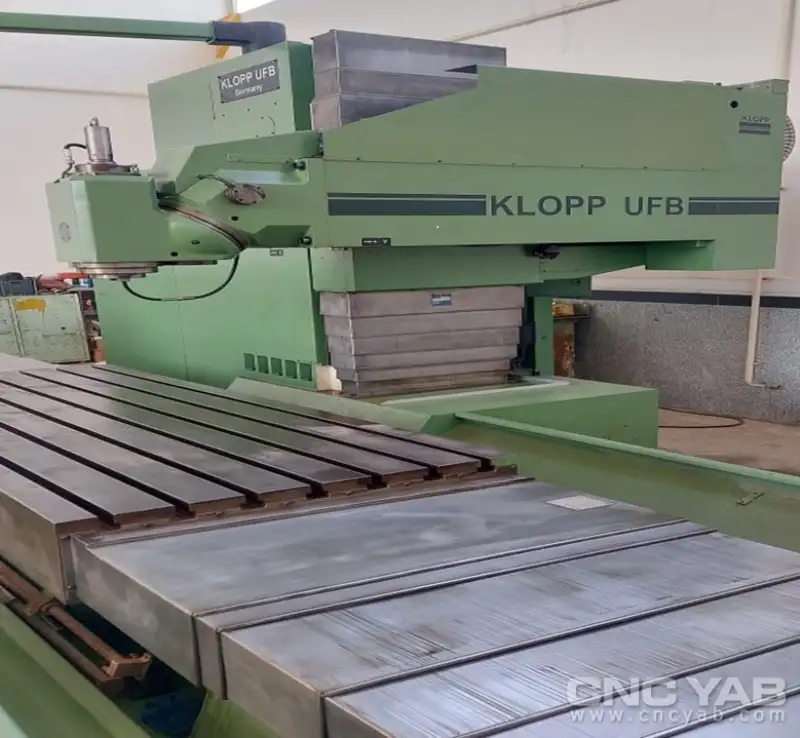 آگهی فرز CNC کلوپ آلمان 2 متری ISO-50 عمودی-افقی خط کش دار مدل KLOPP UFB