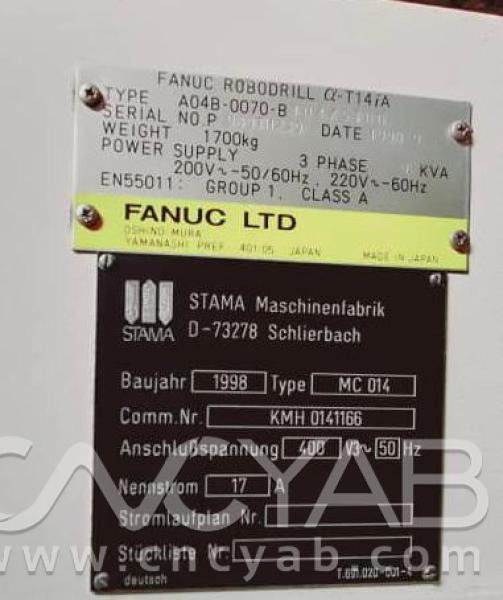 آگهی فرز CNC تپینگ فانوک ژاپن مدل FANUC - T14iA